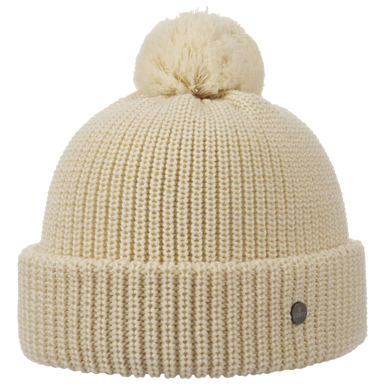 Lierys Knit Bobble Hat - Warm Winter Beanie for Men & Women - Cozy Cable Knit Pom Pom Hat for Cold Weather - Perfect for Skiing, Snowboarding & Outdoor Activities