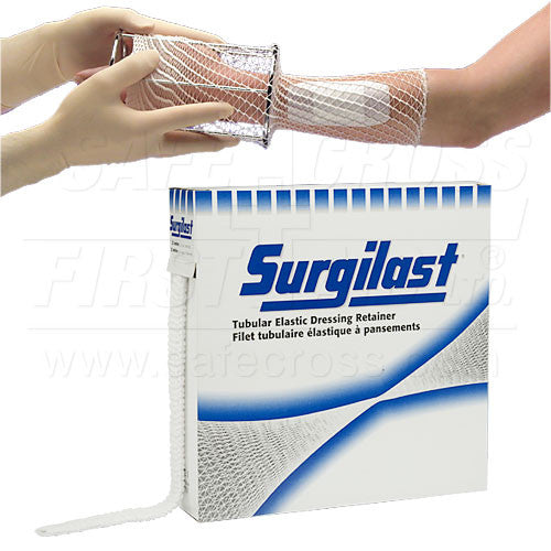 SURGILAST Tubular Elastic Dressing Retainer #2 - 22.9m (25 Yards) | Breathable Medical Bandage for Wound Care & Compression Support | Ideal for Post-Surgery, Sprains, Edema & Sports Injuries