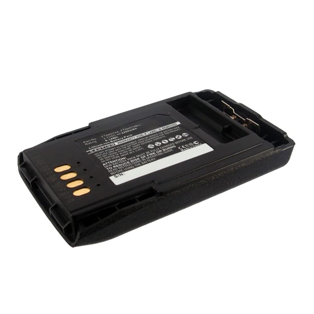 Synergy Digital 2-Way Radio Battery for Motorola CEP400 - 2200mAh Li-ion High Capacity Replacement Battery (3.7V) - Perfect for Construction, Security & Outdoor Communication