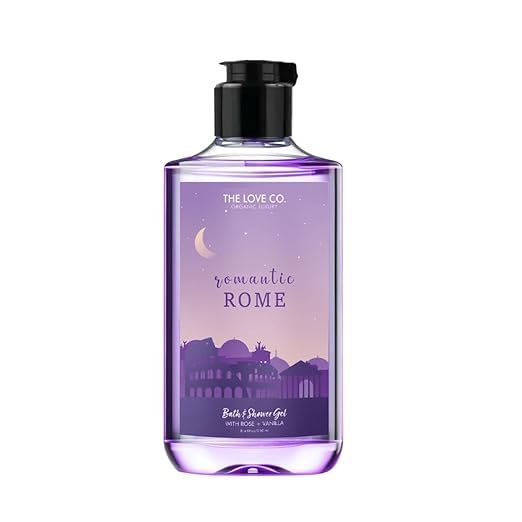 Romantic Rome Body Wash - 8.5 fl oz | Vegan & Paraben Free Shower Gel for Sensitive Skin | Perfect for Relaxing Baths & Spa Nights