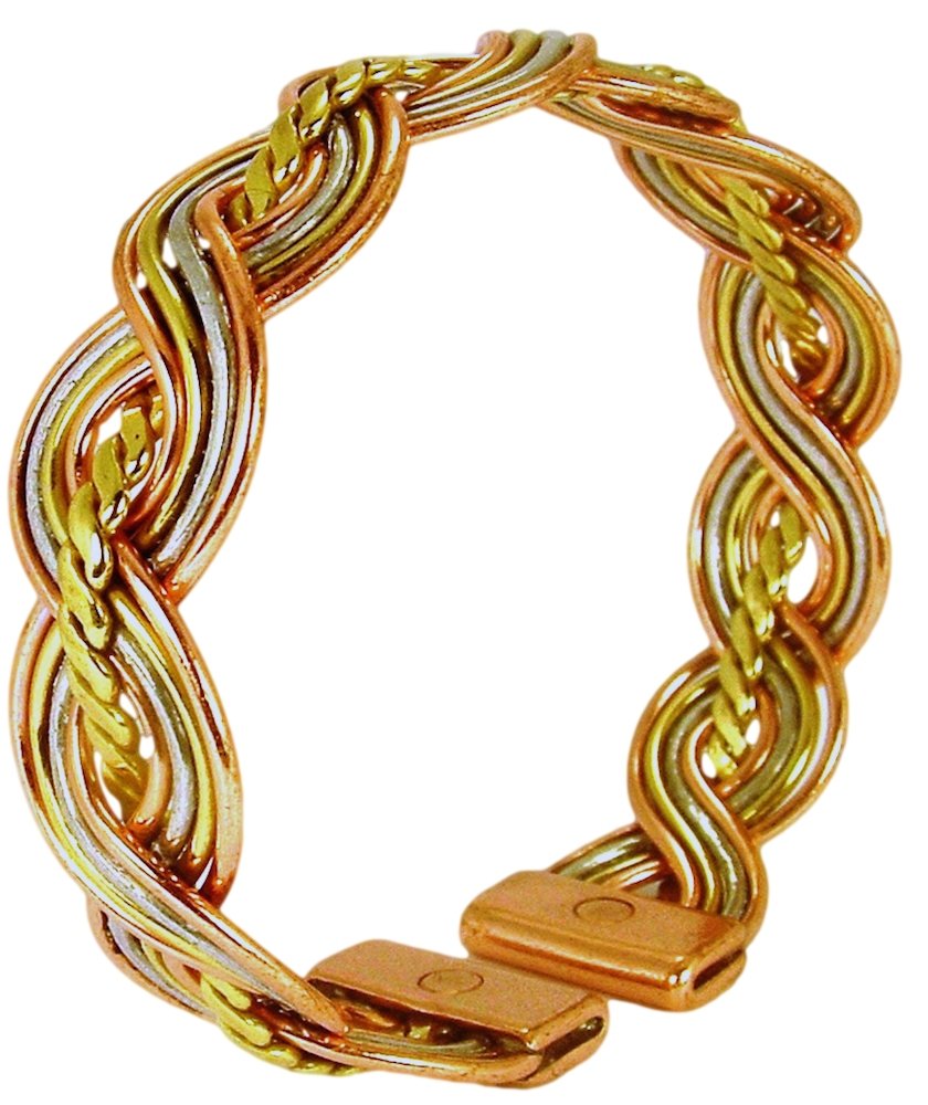 Excel Women's Solid Copper Magnetic Therapy Bracelet - Lucy Medium Size with Gift Box - Pain Relief & Improved Circulation for Arthritis & Wellness