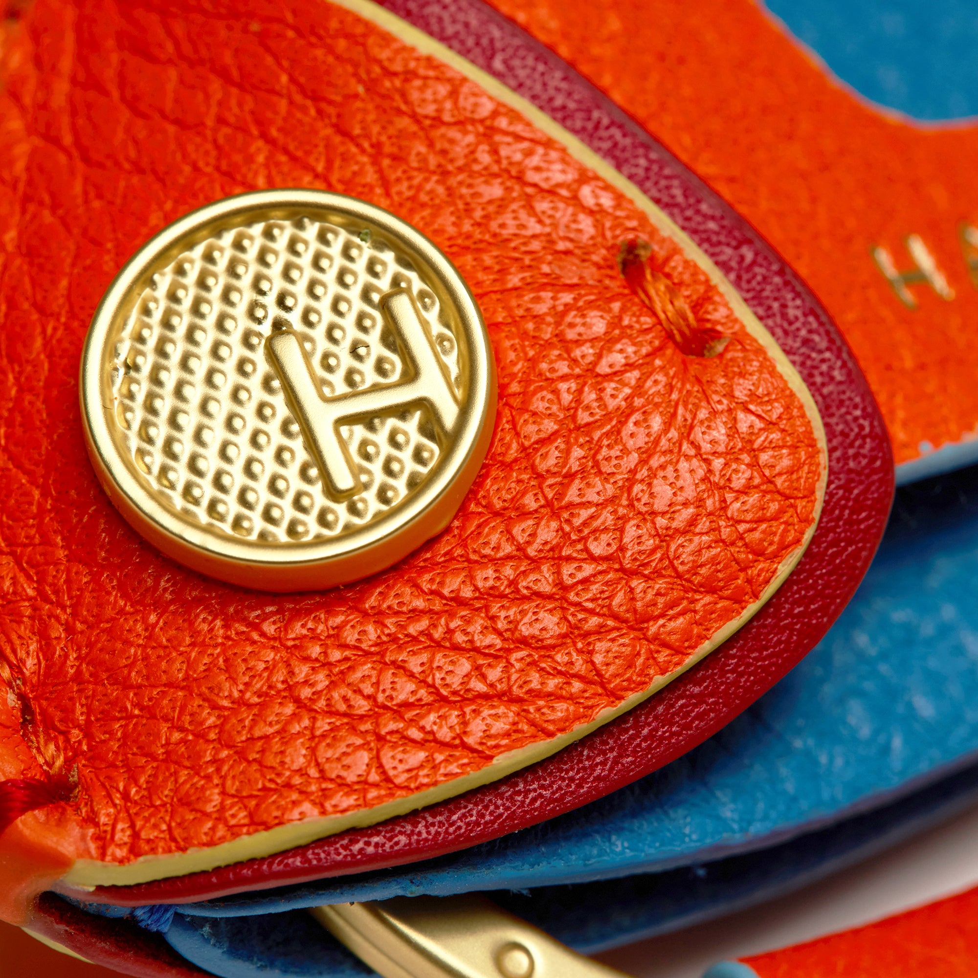 Marley Keychain - Elegant Mai Tai & Brushed Gold Key Ring | Perfect for Gifts, Travel & Everyday Use