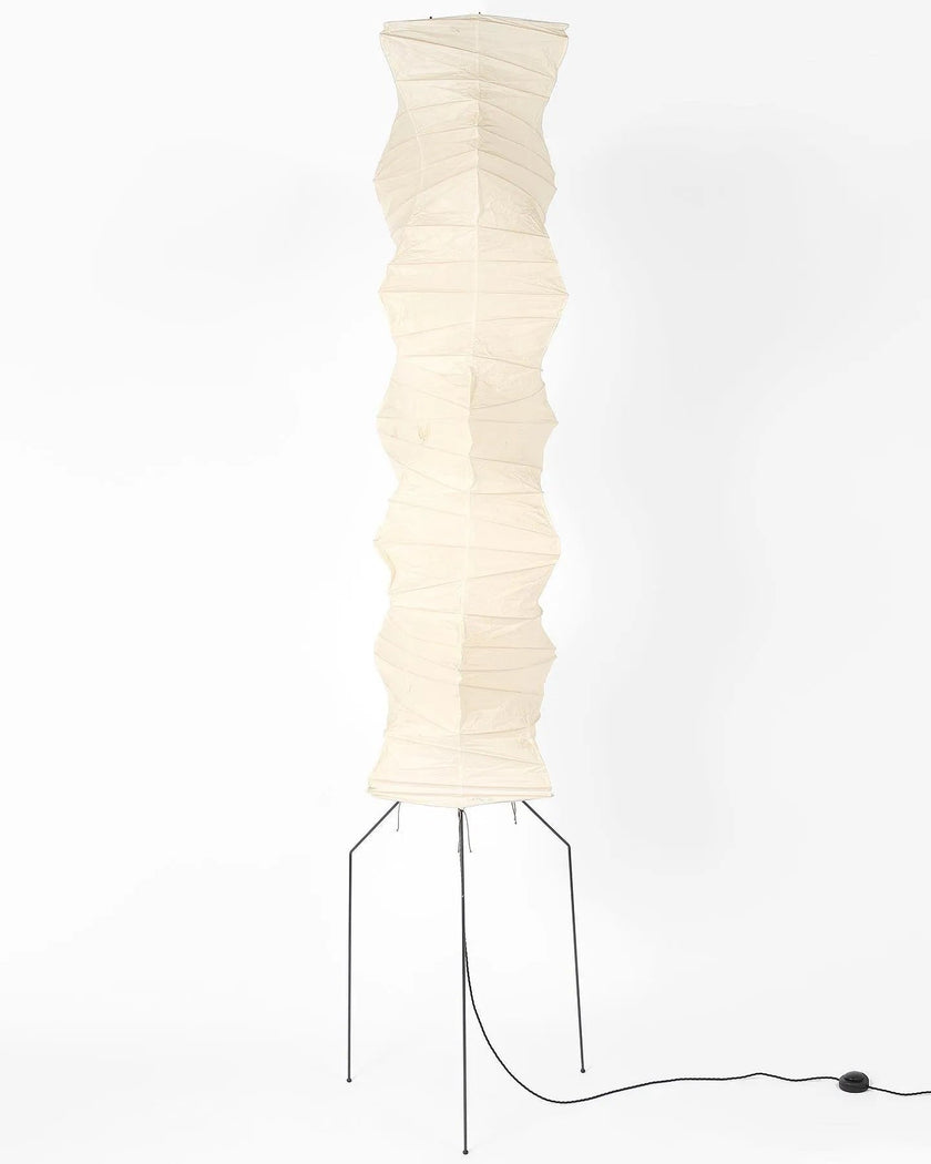 Akari Long Centipede Floor Lamp - Modern Japanese Inspired Lighting for Living Room, Bedroom & Office - Adjustable Height & Warm White LED Bulb Included - Perfect for Reading, Relaxing & Creating Ambient Lighting