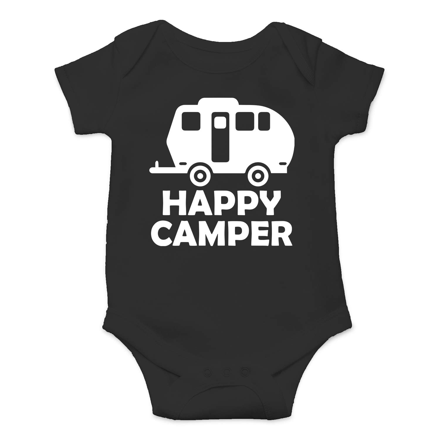 Funny Baby Bodysuit - Cute Newborn Romper for Boys - Camping Outfit