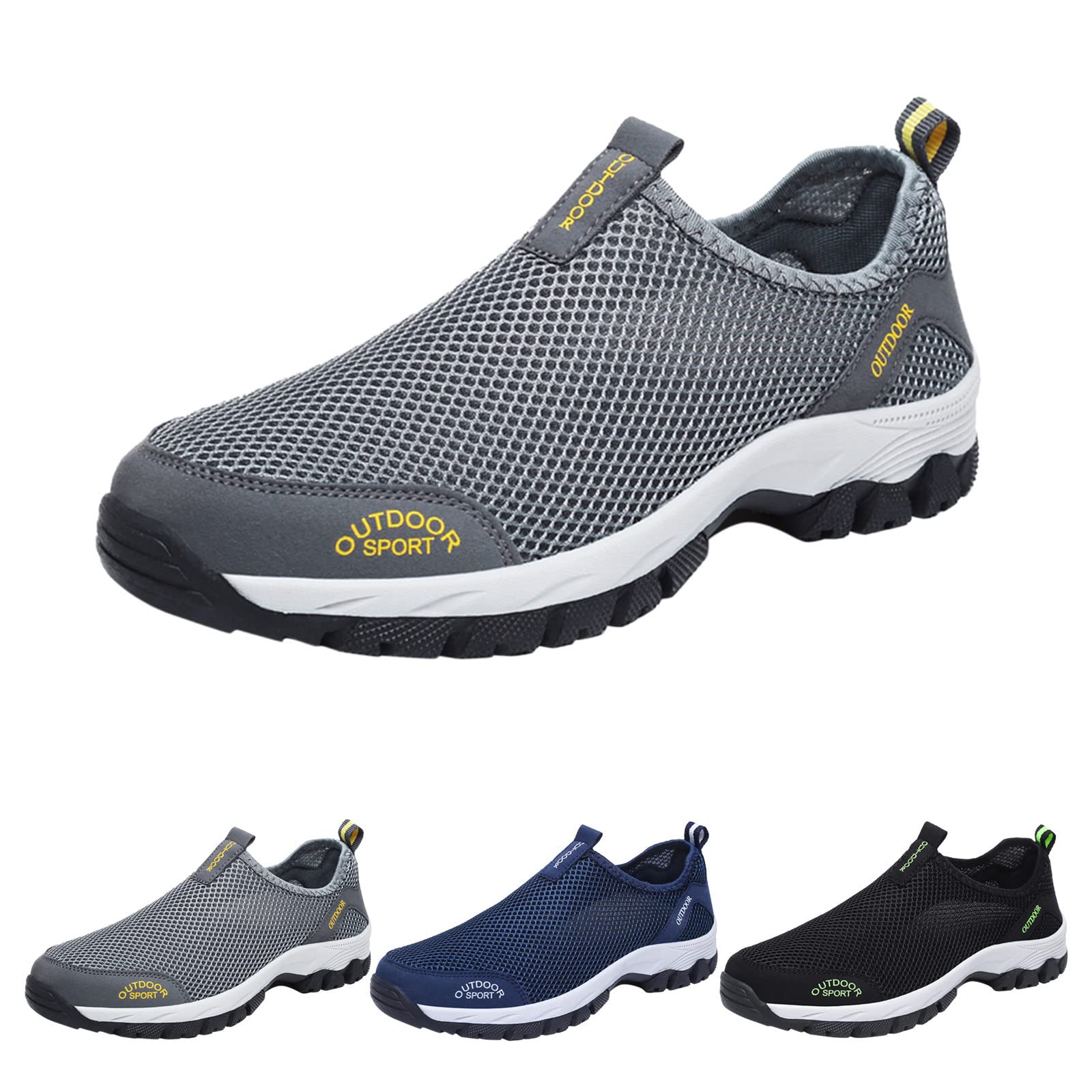**Men's Breathable Mesh Sports Shoes - Lightweight Non-Slip Hiking & Running Shoes for Outdoor Training, Gym Workouts & Casual Wear**