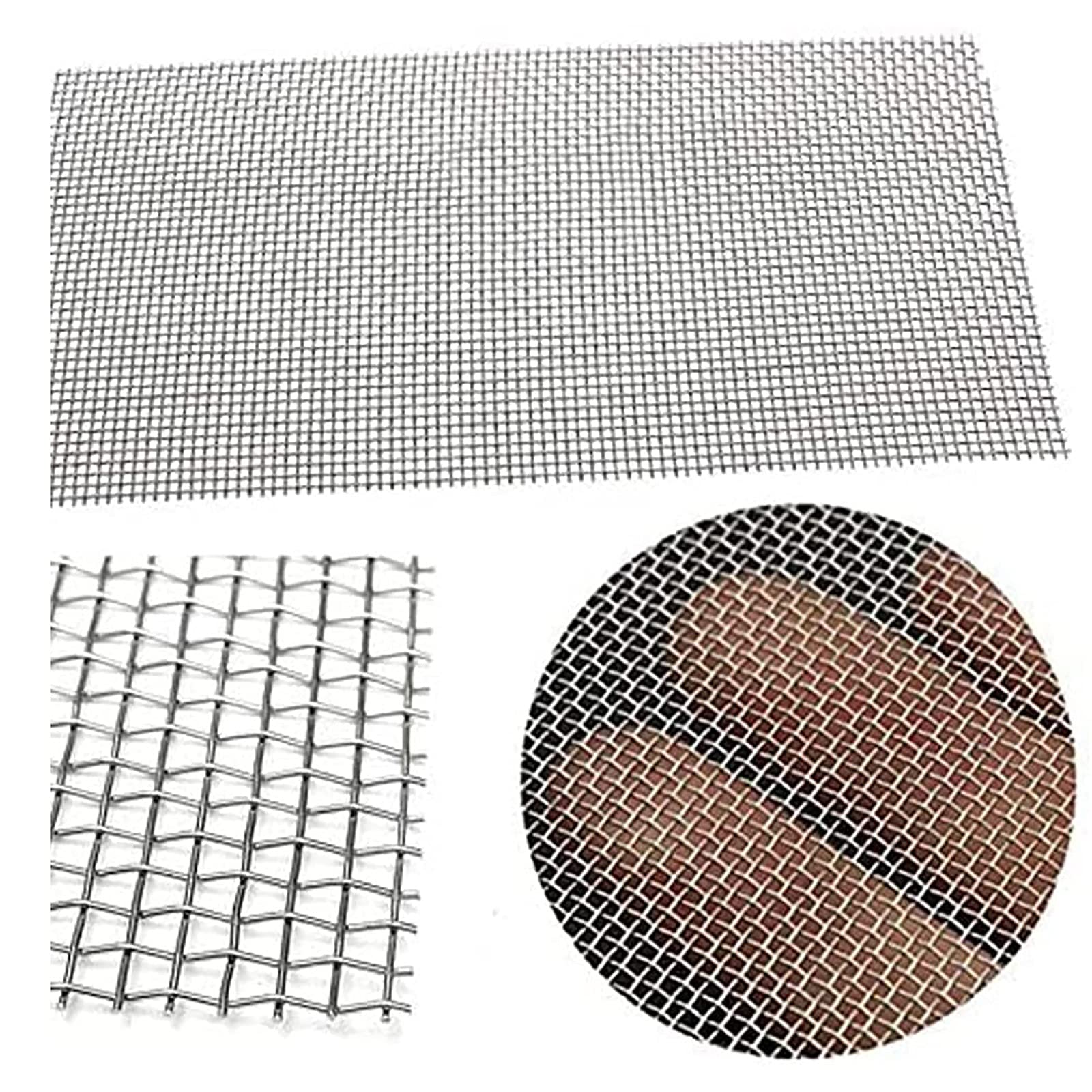 Premium Stainless Steel Wire Mesh - 1x1m (3.2x3.2ft) Aviary Fence & Hardware Cloth for Chicken Coop, Rabbit Cage, Garden Protection & Fruit Tree Enclosure - Heat Resistant & Durable - Perfect for Backyard Farming, Pet Safety and Crop Protection