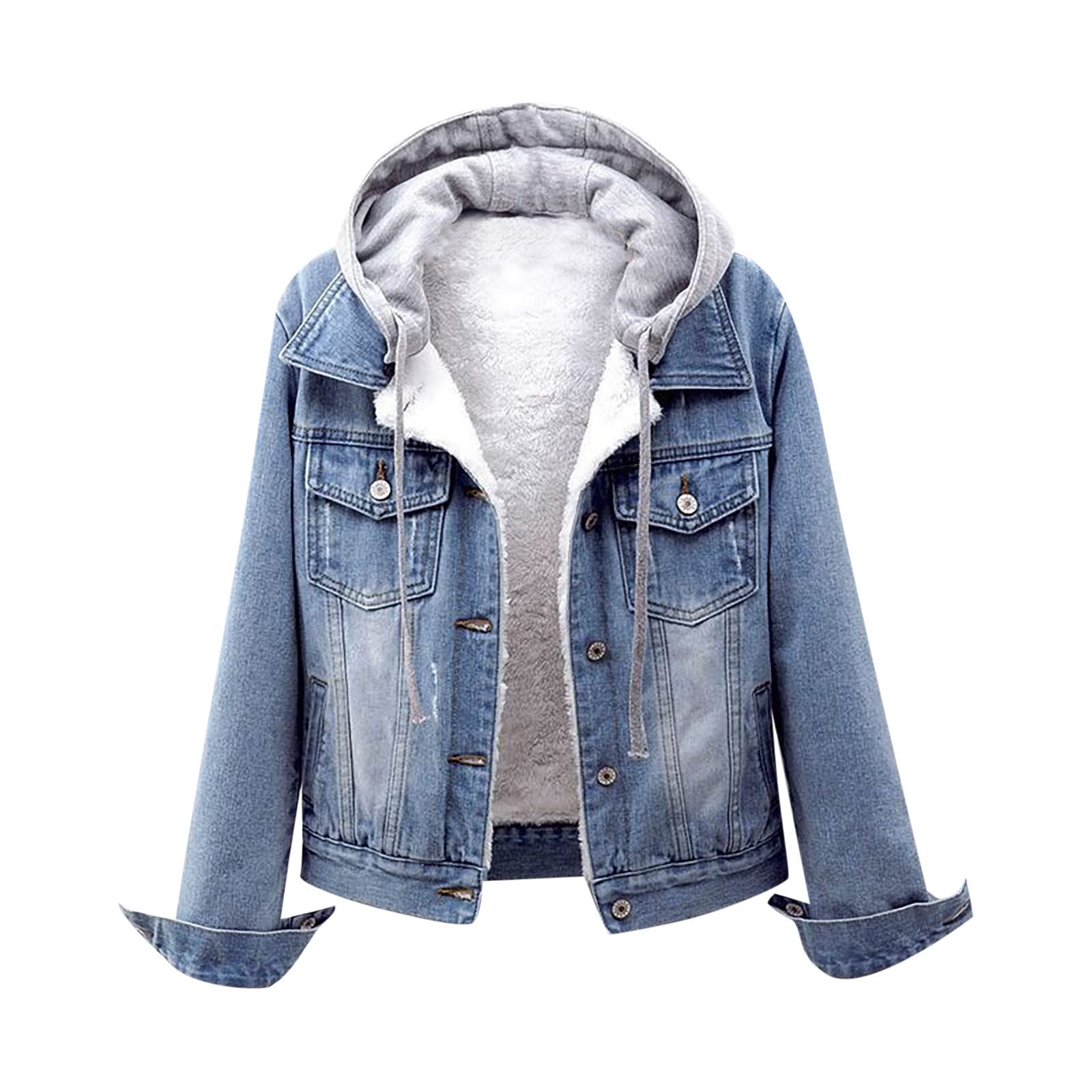 Women's Winter Fleece Jacket - Velvet Long Sleeve Slim Fit Hooded Coat for Plus Size (2022 Collection) | Warm Outerwear for Cold Weather, Casual Outings & Outdoor Activities