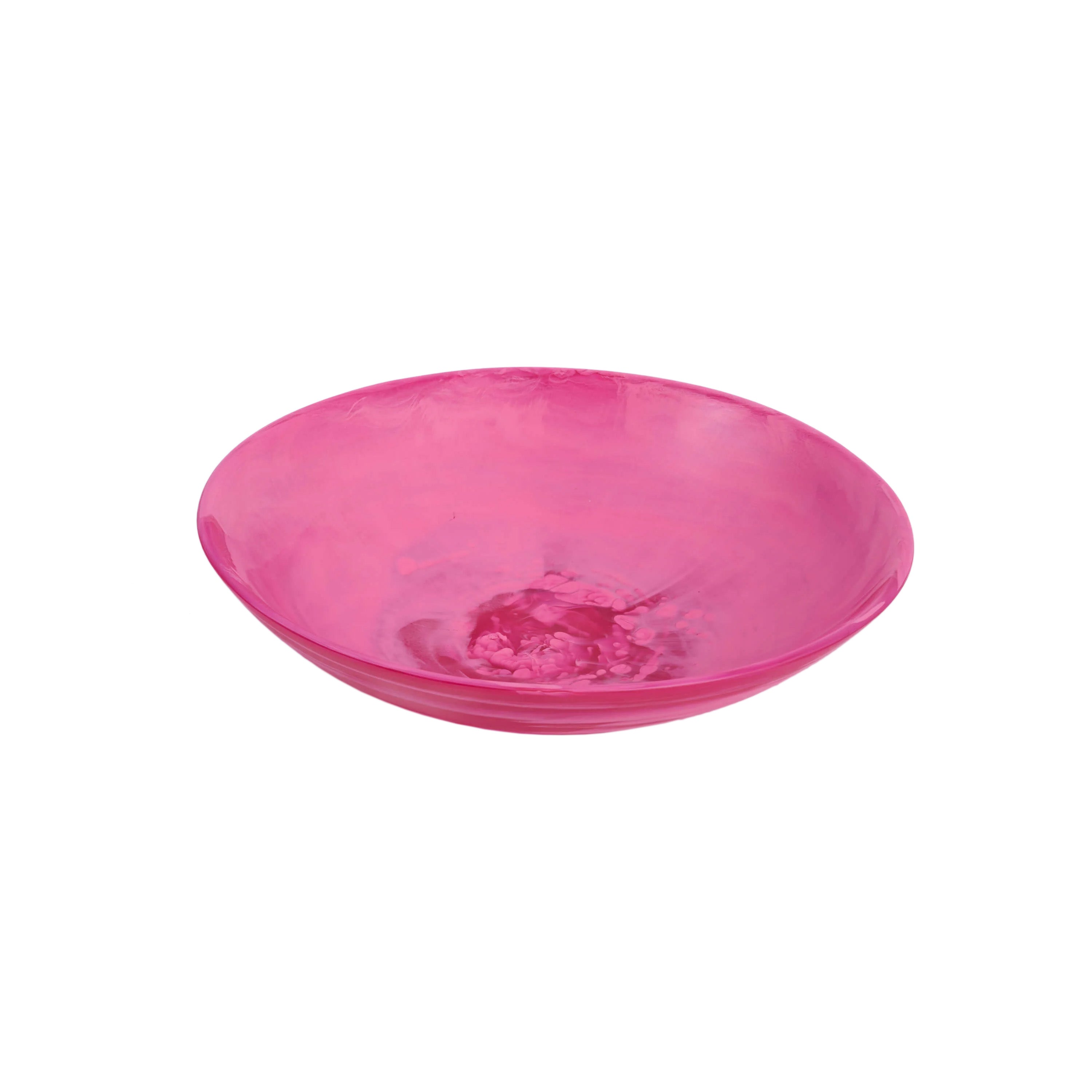 Nashi Home Everyday Medium Bowl - 12 oz Ceramic Dinner Bowl, Microwave & Dishwasher Safe, Vibrant Magenta Color - Perfect for Salads, Soups, Cereals & Family Meals