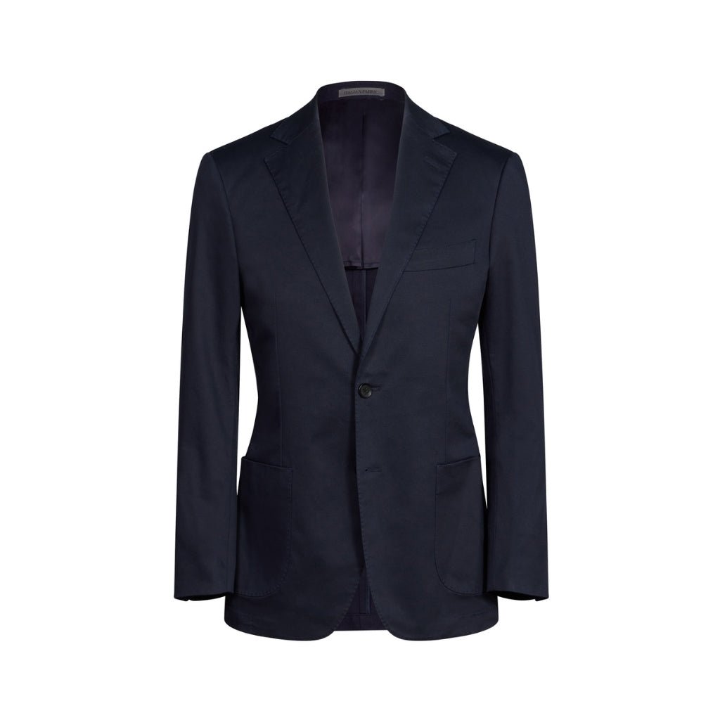 Slim Fit Stretch Blazer for Men - Navy Blue Business Jacket - Perfect for Office, Wedding & Formal Occasions