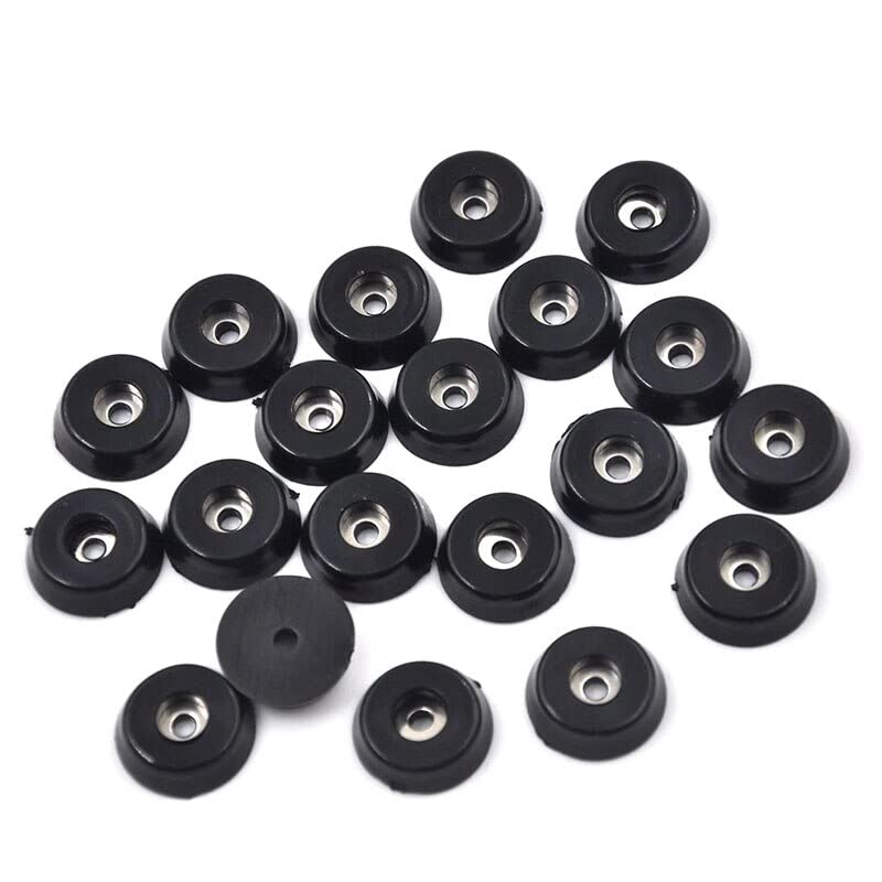 20-Piece Rubber Furniture Feet Pads - Non-Slip Round Bumpers for Chairs, Tables & Wood Floors - Floor Protectors, Anti-Scratch Leg Caps (Great for Home, Office & Restaurant Furniture Protection)