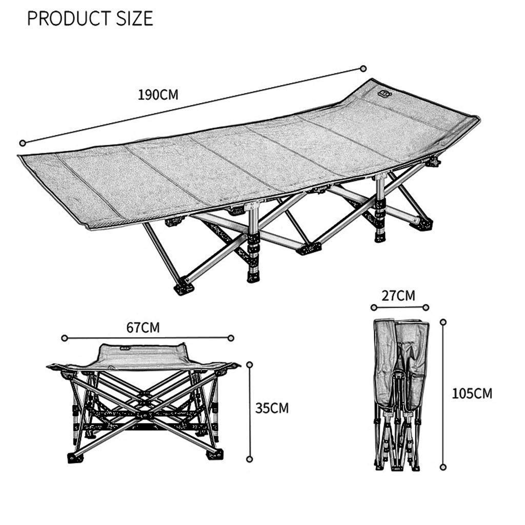 Reinforced Folding Bed - Office & Home Use for Work & Rest