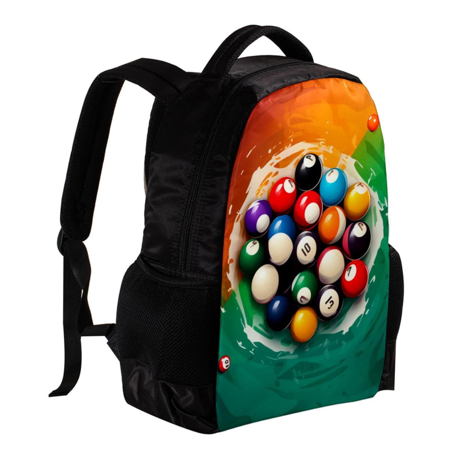 Best Travel Backpack for Men & Women - Durable Carry-On Backpack with Billiard Design - Perfect for Hiking, Business Trips & College