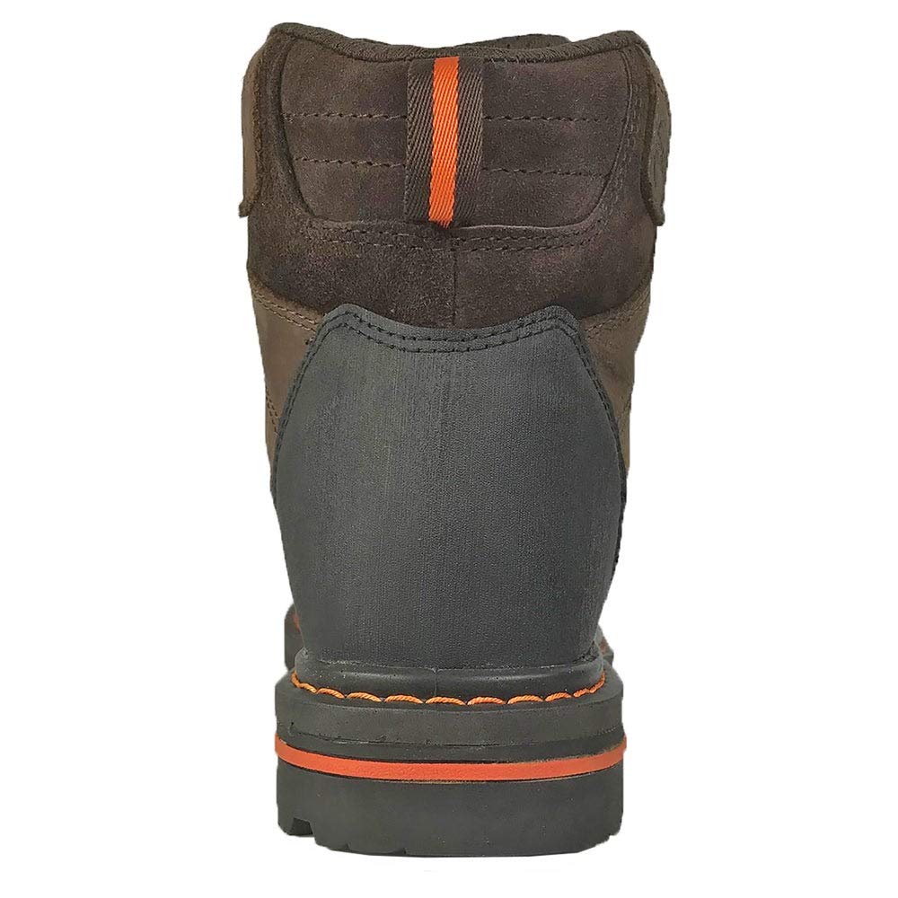 Hoss Men's Carson 6 Inch Soft Toe Work Boots - Durable Safety Shoes for Construction & Outdoor Work - Comfortable Non-Slip Work Boots for Men - Perfect for Job Sites, Hiking & Heavy Duty Use
