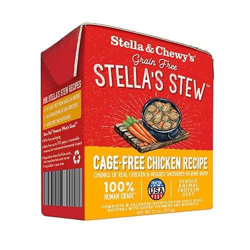 Stella & Chewy's Stella's Stew Wet Dog Food - Grain-Free, High-Protein for Adult Dogs - Perfect for Picky Eaters & Sensitive Stomachs - Ideal for Mealtime, Training Treats & Travel Feeding