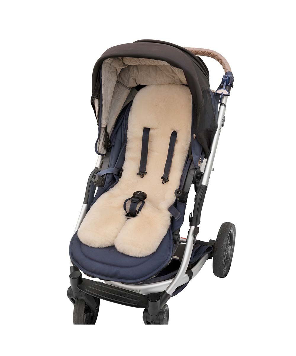 Premium Lambskin Stroller Liner - Soft Baby Carriage Seat Cover for Newborns & Toddlers - Breathable & Washable - Perfect for Strollers, Car Seats & Shopping Carts
