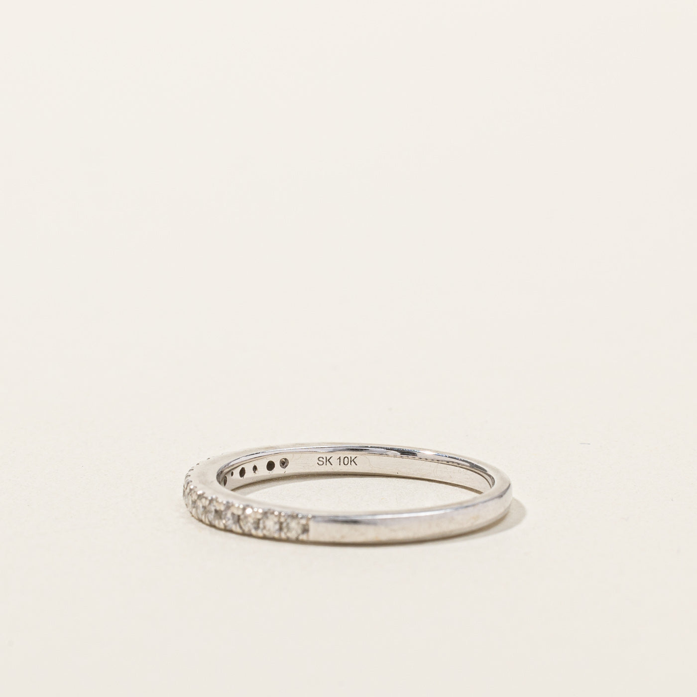 0.24ctw Pave Diamond Semi Eternity Wedding Band Ring - Size 7 | Perfect for Anniversary, Engagement, or Bridal Jewelry Gift