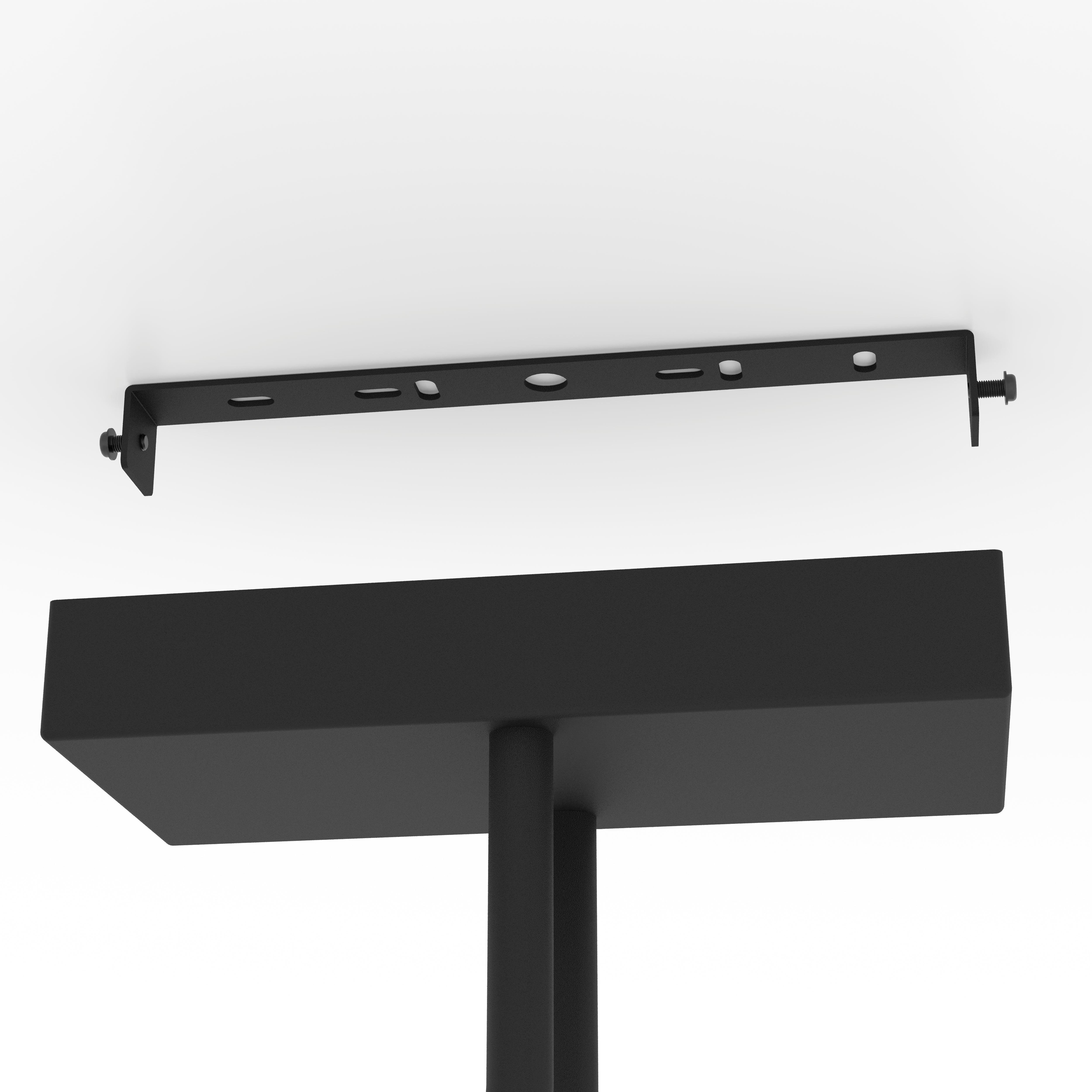 Eglo Clavellina 4-Arm LED Flush Mount Ceiling Light in Black & White - Modern Lighting Fixture for Bedroom, Kitchen, or Hallway