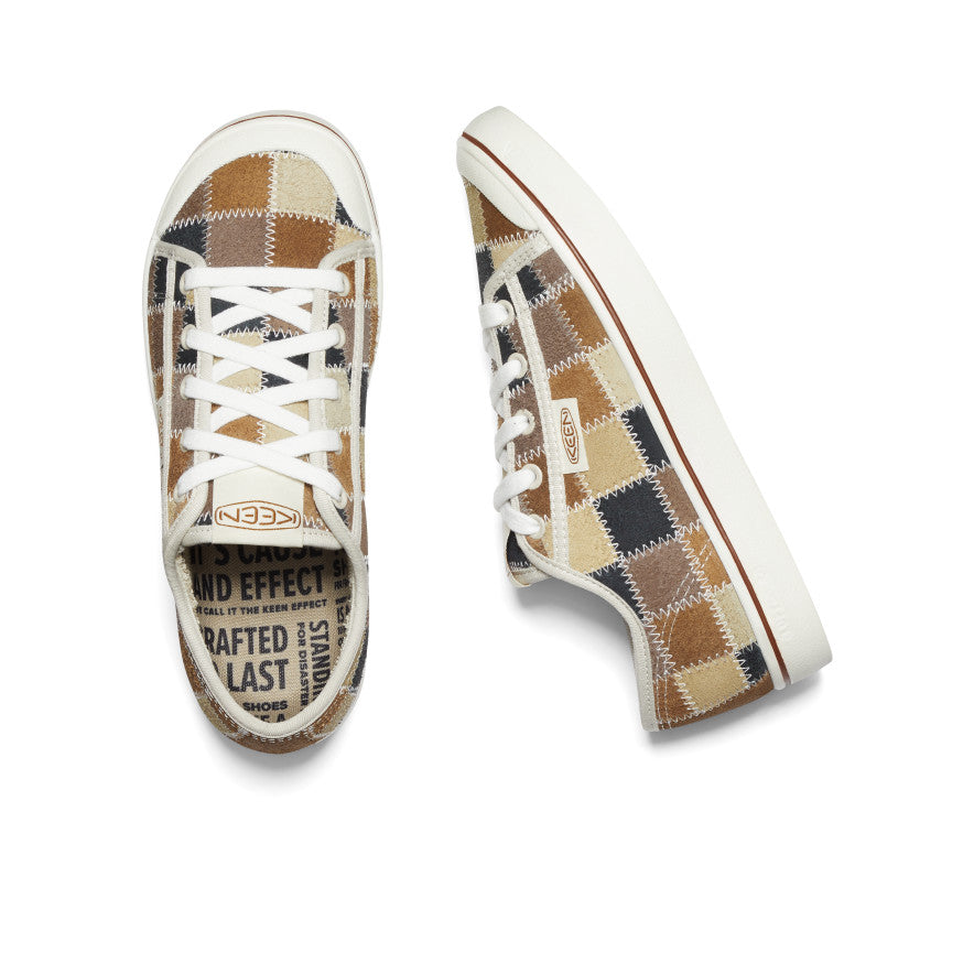 Women's Elsa Harvest Patchwork Leather Sneakers - Comfortable & Stylish Casual Shoes for Walking, Travel, and Everyday Wear