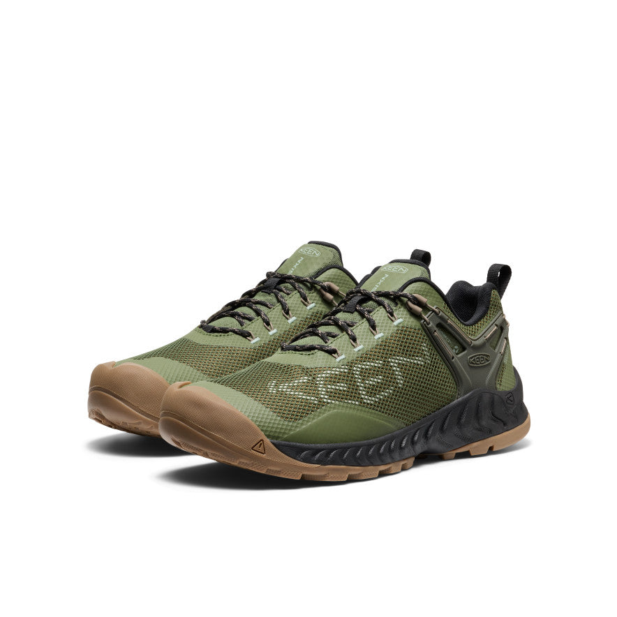 Men's NXIS EVO Waterproof Hiking Shoes - Lightweight & Breathable Trail Running Shoes for Outdoor Adventures (Bronze Green/Brindle) - Perfect for Hiking, Camping & Everyday Wear