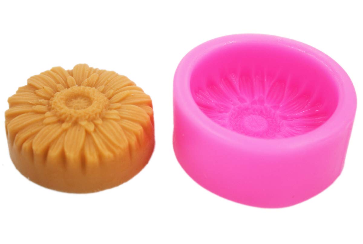 Sunflower Silicone Soap Mold S284 - DIY Handmade Soap Making Kit for Bath Bombs, Candles & Resin Crafts - Perfect for Home Spa, Gifts & Craft Projects