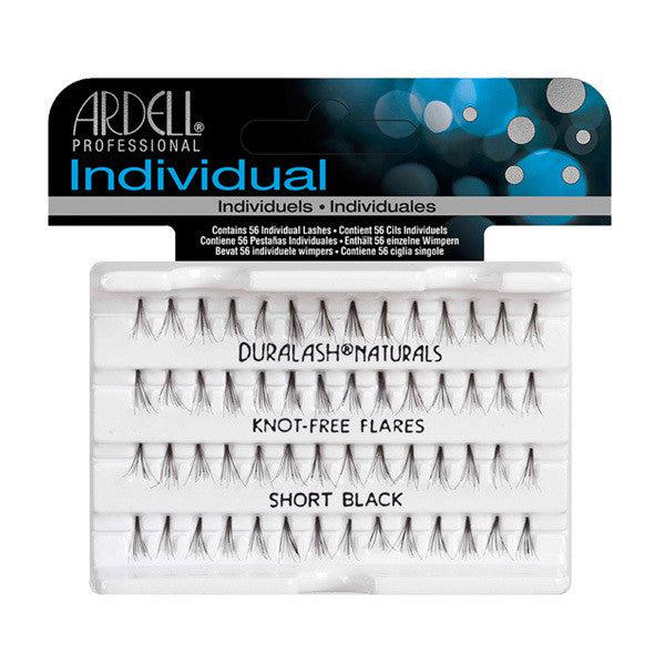 Ardell Individual Knot Free Flare Lashes - Short Black False Eyelashes (65050) for Natural Everyday Look & Special Occasions