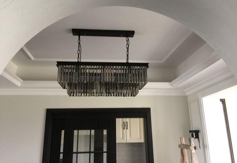 Anna Crystal Chandelier - Elegant Modern Ceiling Light Fixture for Dining Room, Living Room & Bedroom | Perfect for Home Decor & Wedding Venues