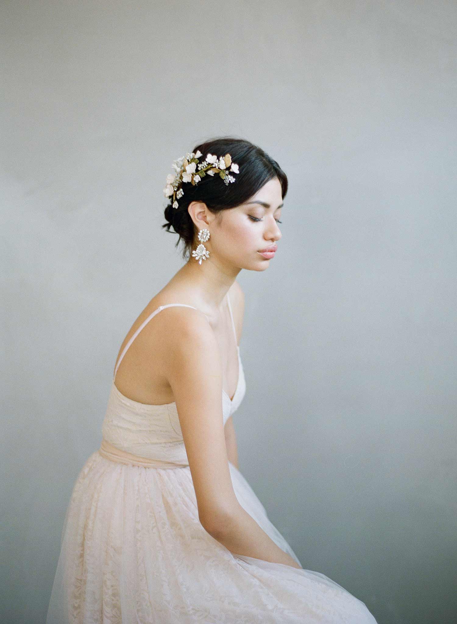 Elegant Floral Garden Headpiece for Women - Style #827 | Perfect for Weddings, Parties, and Boho Fashion