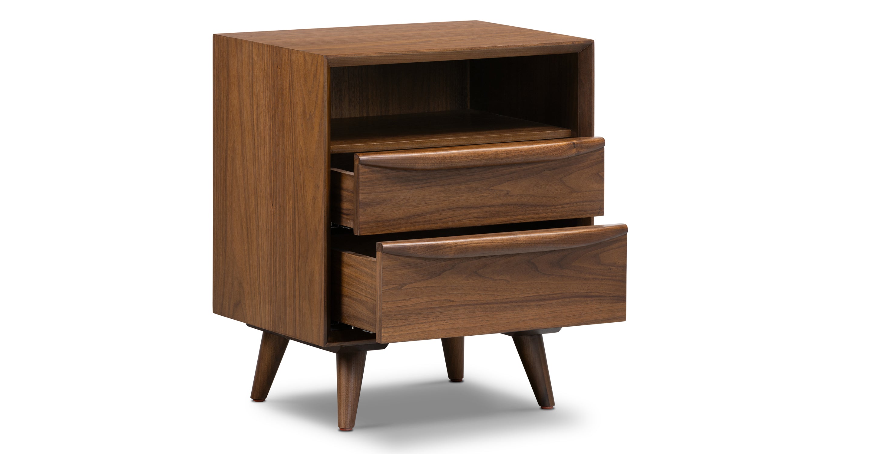 Modern Nightstand with USB Ports - Wooden Bedside Table with Drawer for Bedroom, Living Room, and Office - Perfect for Storing Books, Lamps, and Bedroom Essentials