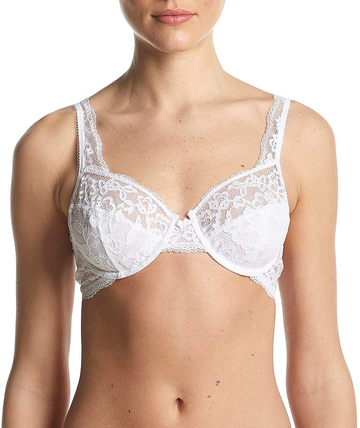 Maidenform Women's Modern Beauty Unlined Embellished Underwire Bra - Comfortable Lace T-Shirt Bra for Everyday Wear & Special Occasions
