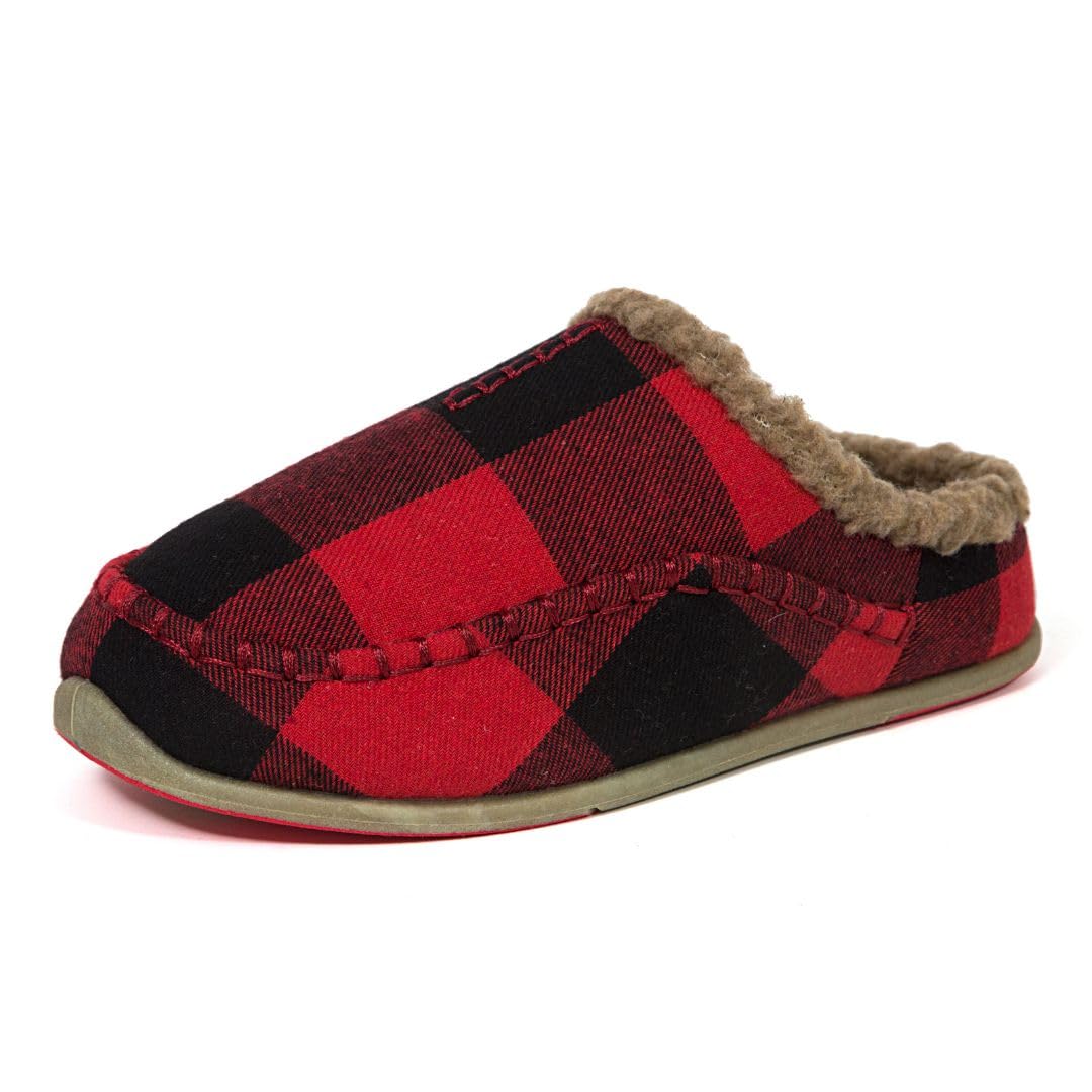 Deer Stags Lil Spun Kids Slippers - Soft & Comfortable House Shoes for Boys & Girls - Perfect for Indoor Wear, Playtime & Cozy Relaxation