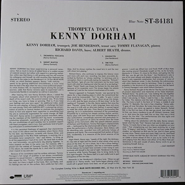 Kenny Dorham Jazz Music Album - Classic Jazz Vinyl Record for Collectors & Music Lovers | Perfect for Home Listening, Gifts & Jazz Enthusiasts