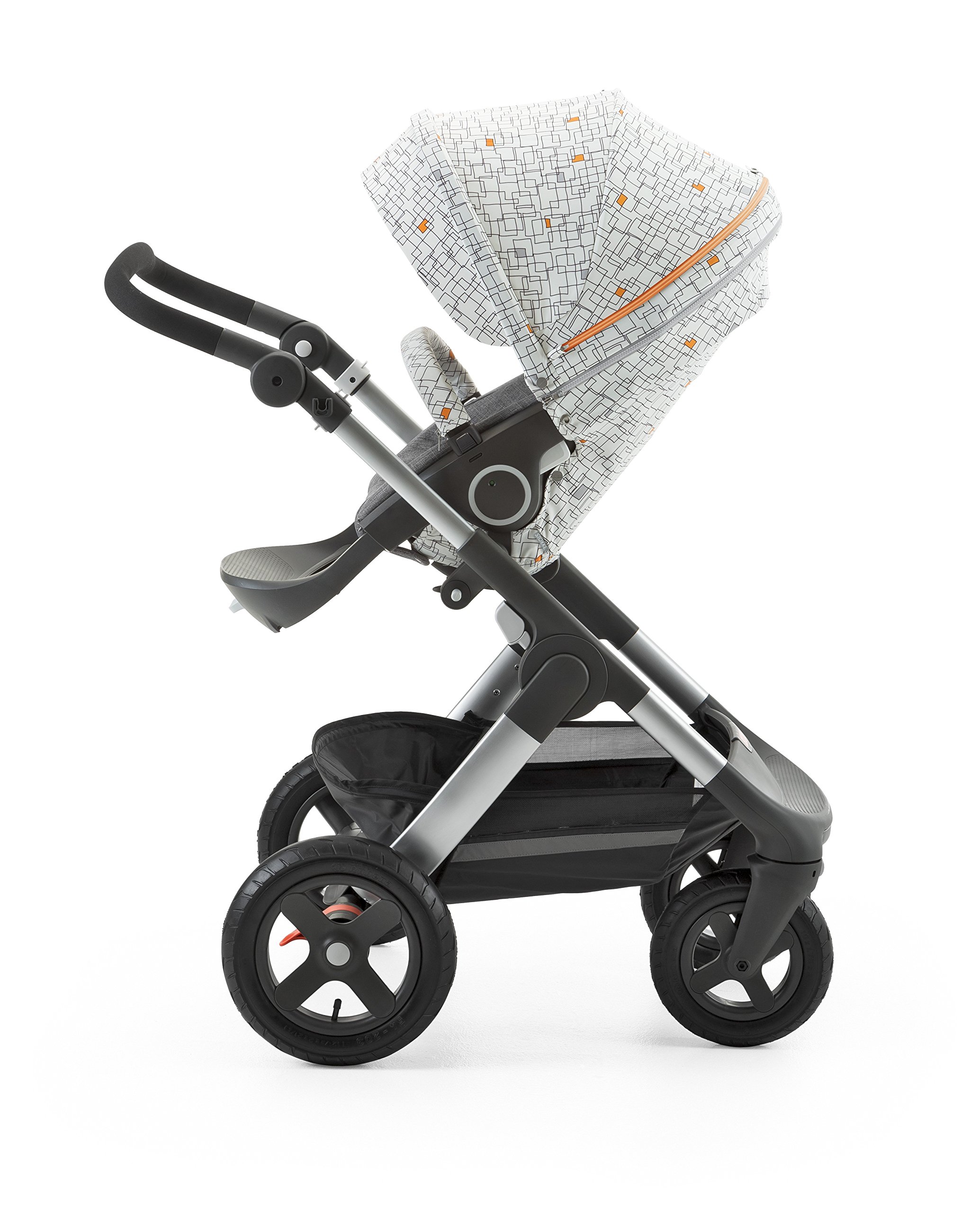 Stokke Stroller Style Kit - Grid Pattern Design | Premium Stroller Accessories for Fashionable Parents | Perfect for Urban Outings & Family Travel
