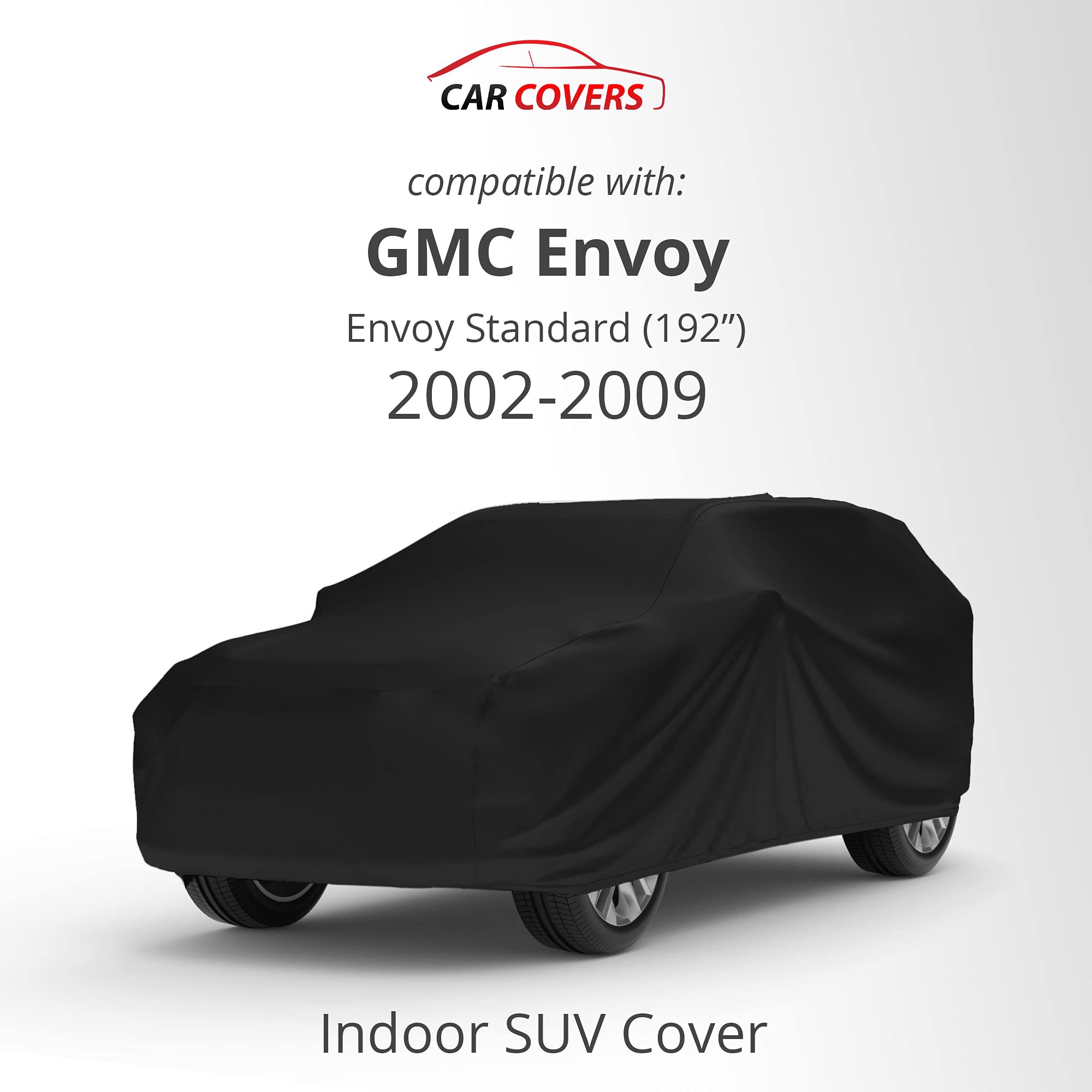 2002-2009 GMC Envoy Scratch Resistant Indoor SUV Car Cover - Black Satin Ultra Soft Material with Warranty | Perfect for Garage Storage & Vehicle Protection