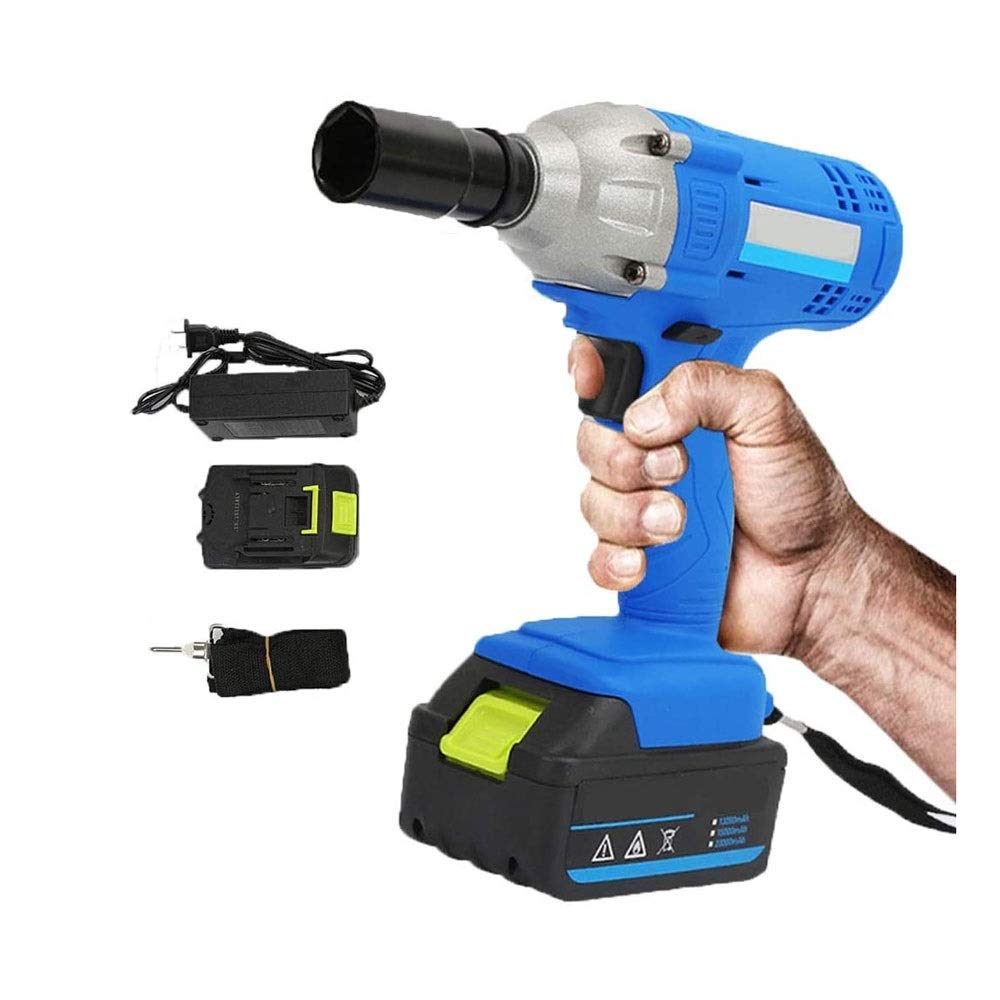 Cordless Impact Wrench 320Nm with LED Work Light - Brushless Motor, Variable Speed Electric Drill & Screwdriver - Includes 1 Battery - Perfect for Automotive Repair, Construction & DIY Projects
