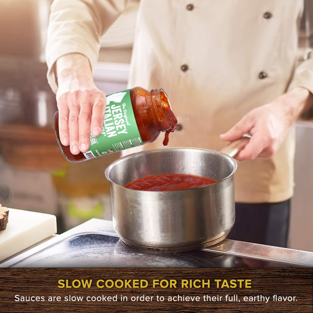 Authentic Italian Tomato Basil Pasta Sauce - 24 OZ Jar (12 Pack) | All Natural, Vegan Friendly Gourmet Gravy | No Artificial Ingredients | Perfect for Pasta, Pizza, Lasagna & Italian Cooking