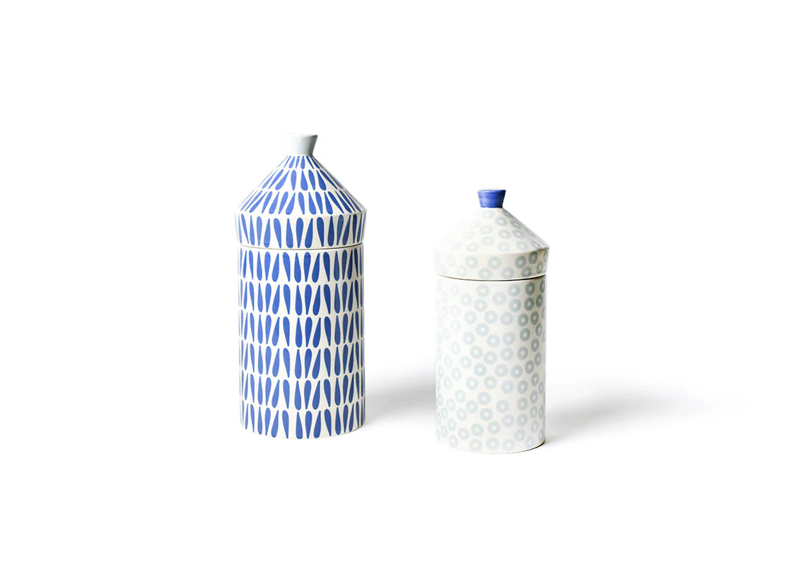 Premium Iris Blue Airtight Food Storage Canisters - Perfect for Kitchen Pantry Organization & Bulk Food Storage
