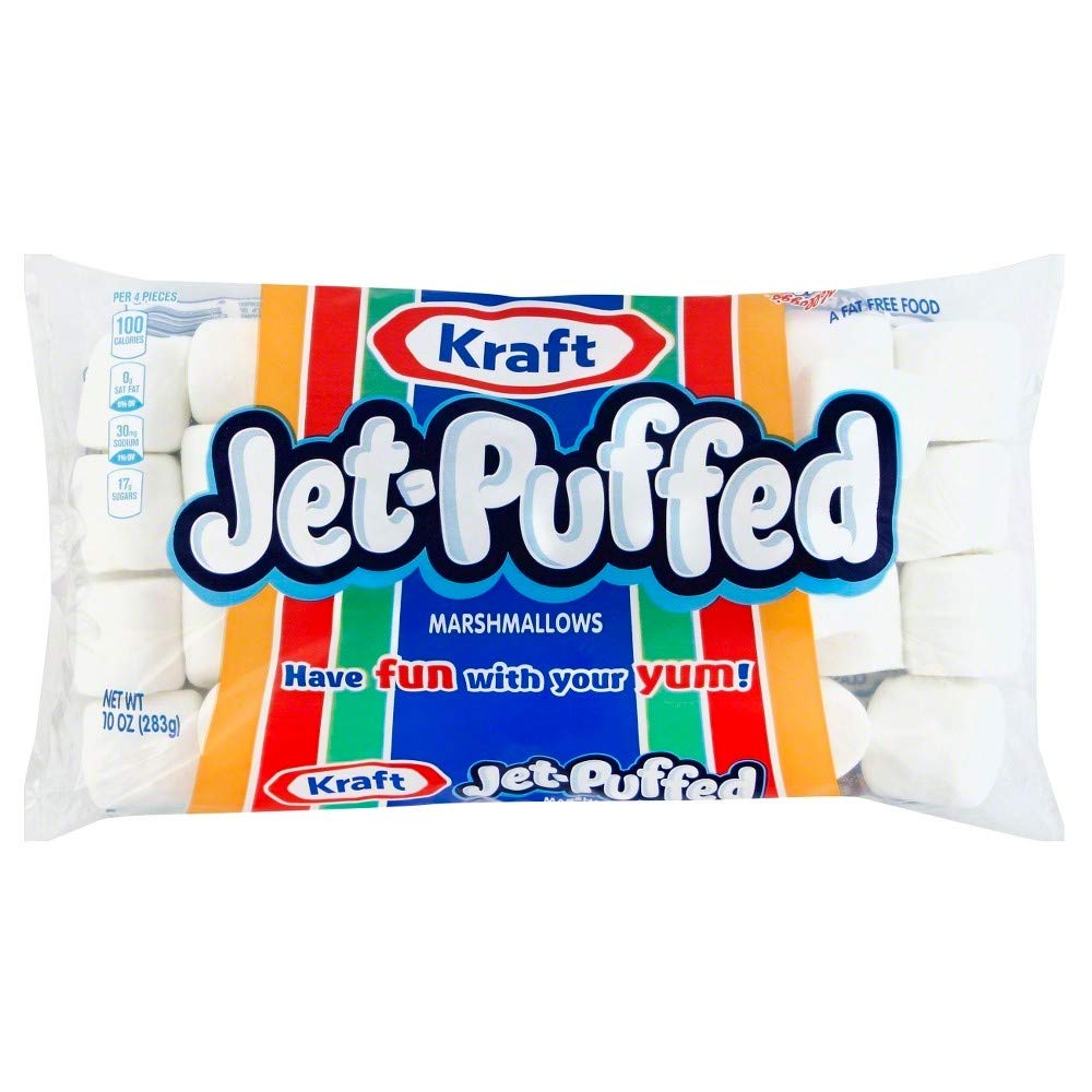 Jet-Puffed Marshmallows by Kraft - 4 Pack | Fluffy & Delicious for Hot Cocoa, S'mores & Baking | Perfect for Campfires, Desserts & Family Treats