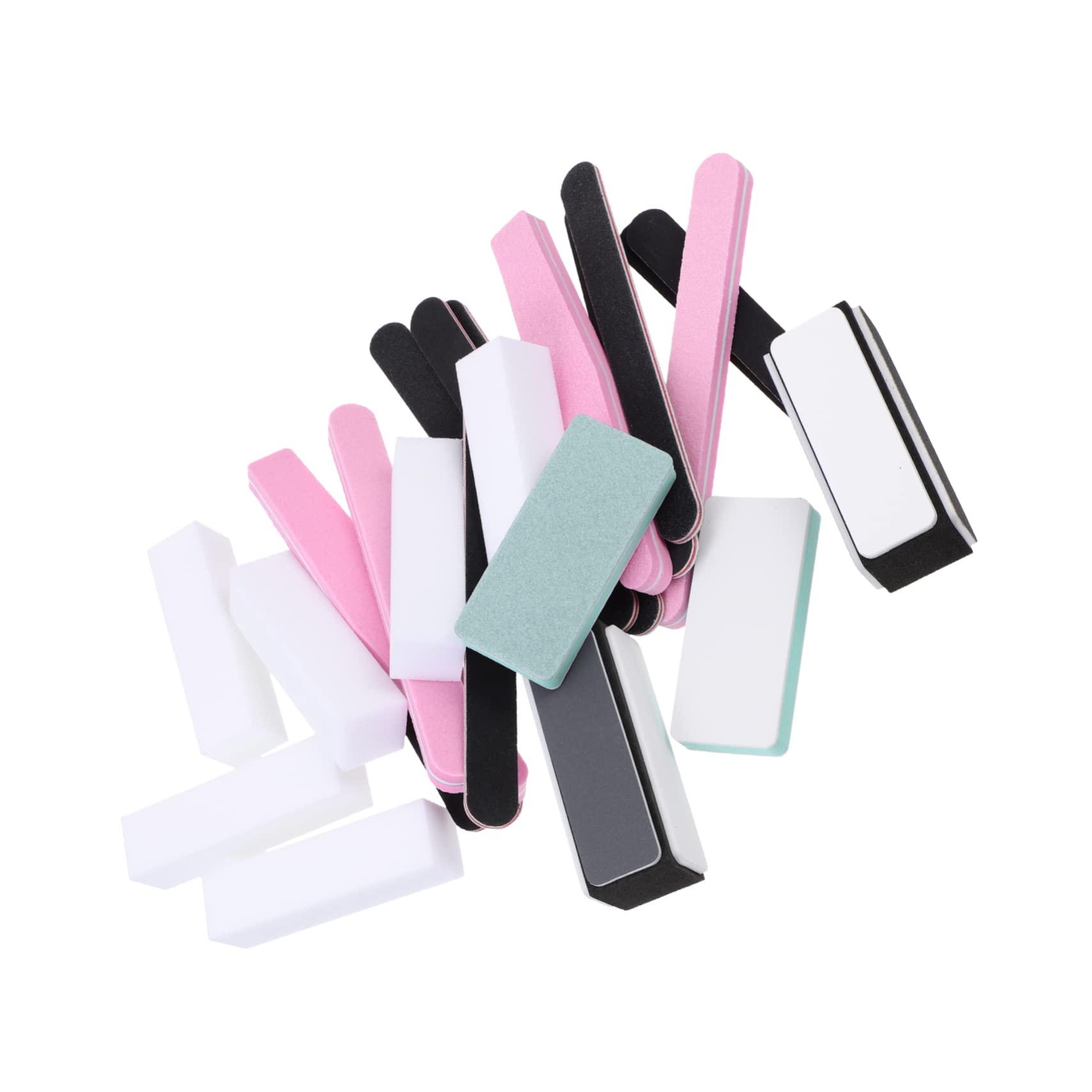 Beavorty 24pcs Professional Glass Nail Files Set - Acrylic Nail Tools Kit with Nail Grit File & Sanding Strips for Manicure, Pedicure & Nail Care - Perfect for Home Salon, DIY Nail Art & Professional Use
