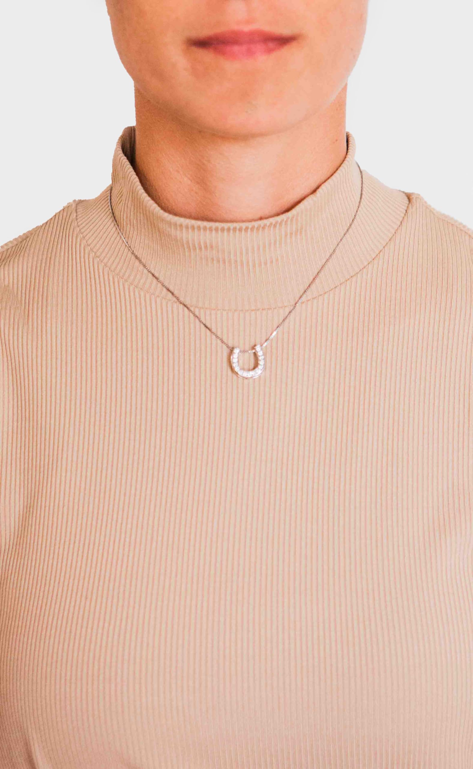 Lucky Horseshoe Necklace for Women - Sterling Silver or Gold Plated Charm Pendant - Perfect for Gifts, Birthdays, and Everyday Wear