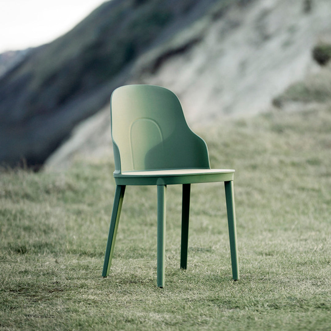 Allez Modern Dining Chair with Wicker Seat - Comfortable Rattan Chair for Kitchen, Dining Room, and Outdoor Patio Use