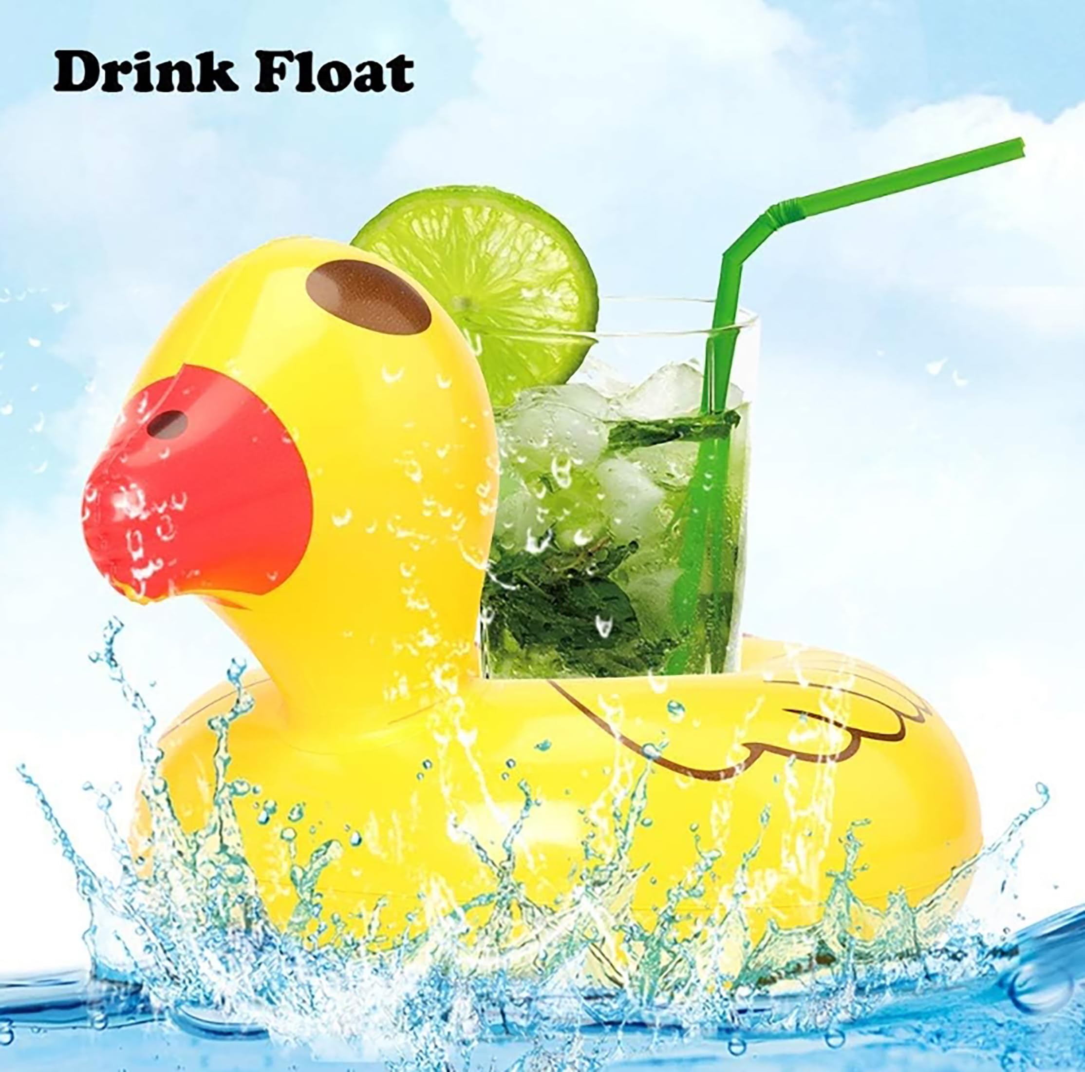**Best Floaties for Girl Dolls - Inflatable Swimming Pool Party Ring & Drink Holder for 11.5 Inch Dolls - Perfect for Pool Parties, Beach Fun & Doll Accessories**