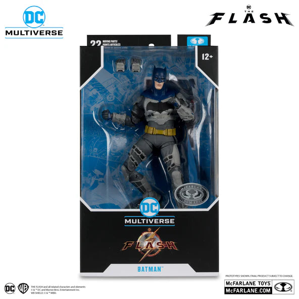 DC Multiverse Platinum Batman Exclusive Action Figure (The Flash Movie) - Collectible Toy for Superhero Fans & Display