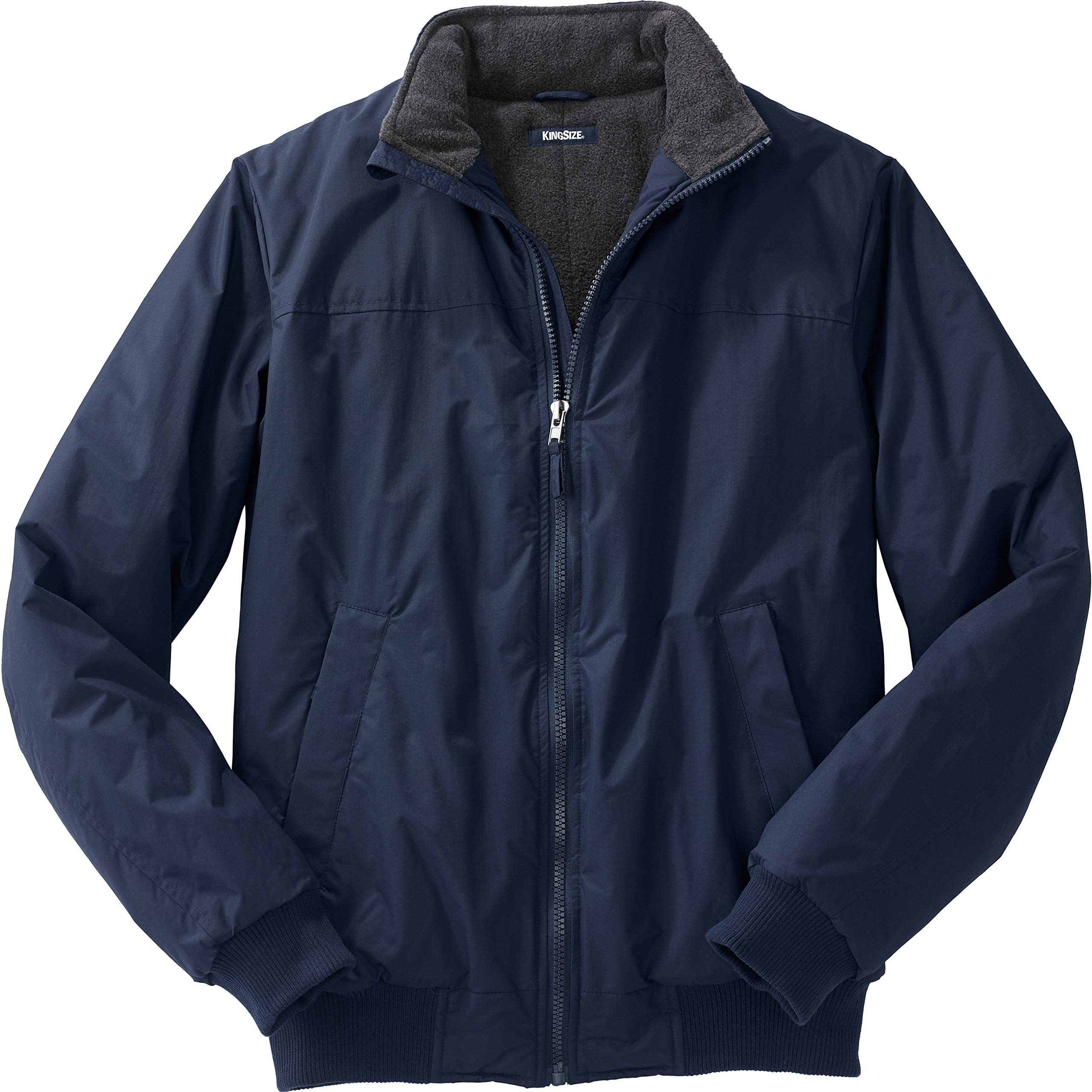KingSize Men's Big & Tall Fleece-Lined Bomber Jacket - Warm Winter Coat for Plus Size Men - Perfect for Outdoor Activities & Casual Wear