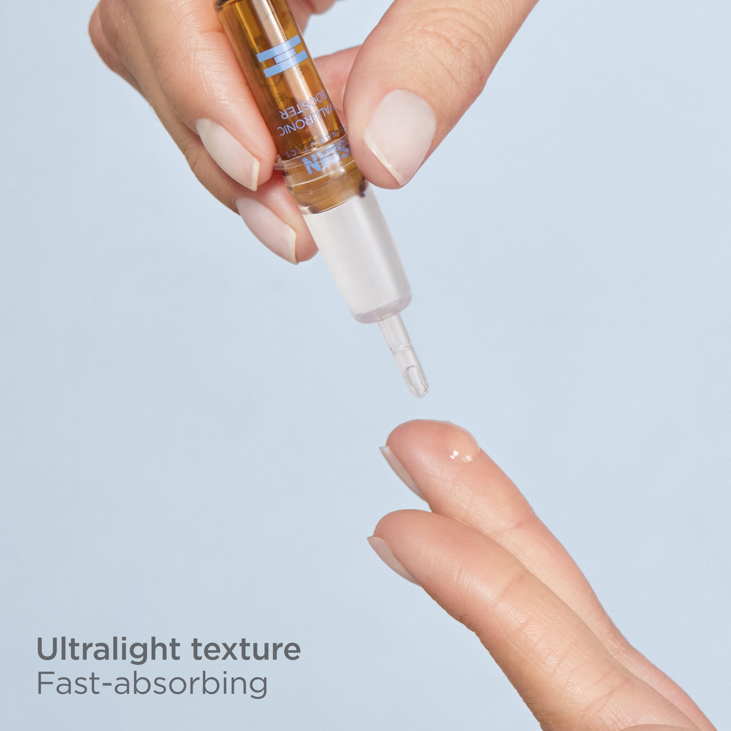 ISDIN Hyaluronic Acid Booster Serum with Peptides for Deep Hydration - 10 Ampoules | Anti-Aging Face Treatment for Dry Skin, Fine Lines & Wrinkles | Perfect for Night Routine & Travel Skincare