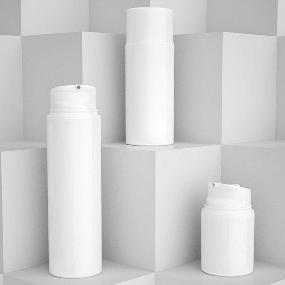 3pcs Clear Vacuum Lotion Bottles with Pump for Travel & Makeup