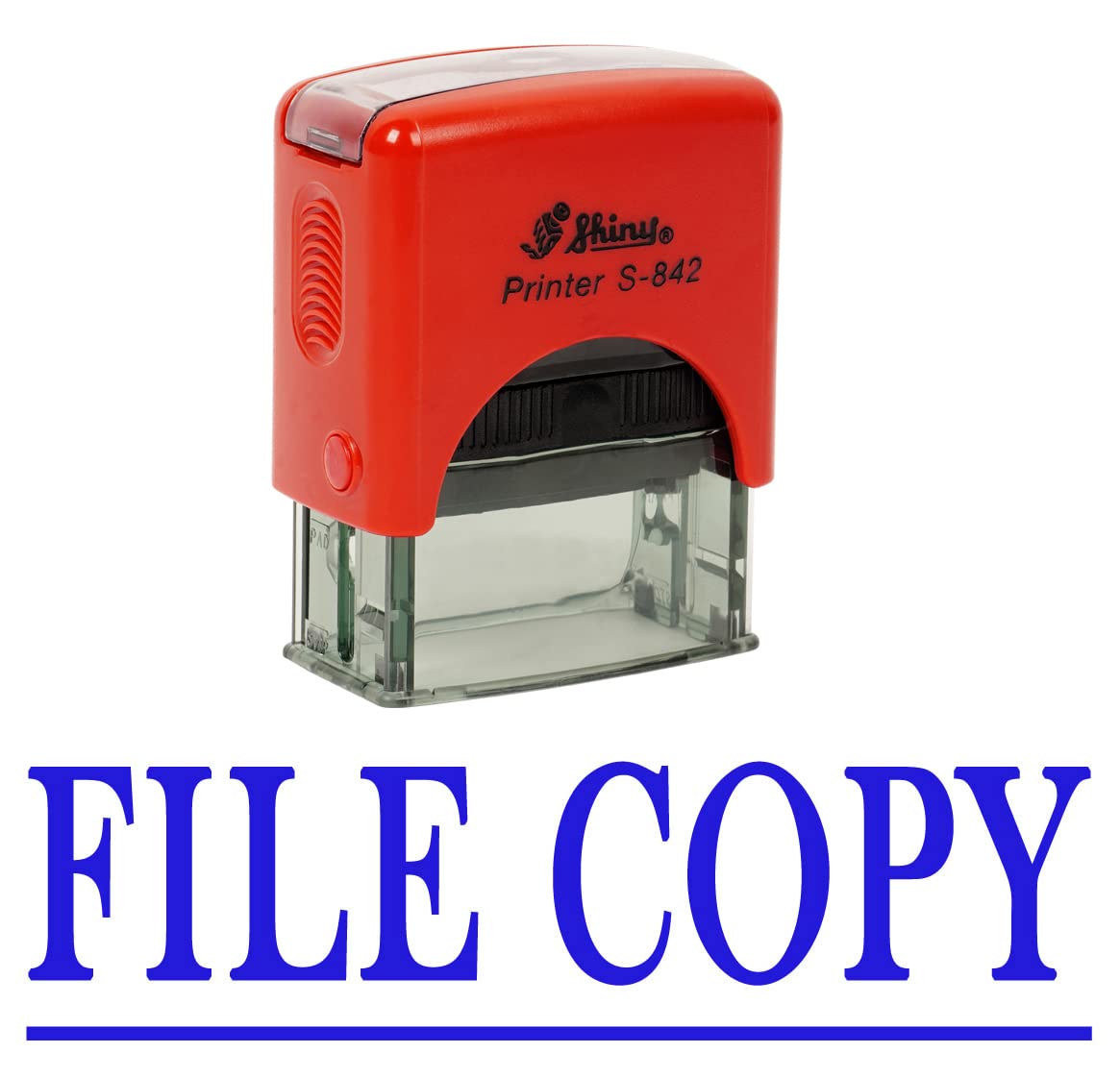Custom Self-Inking Rubber Stamp for Office & Business - Personalized File Copy Stamp for Documents, Paperwork & Stationery - Perfect for Filing, Notarizing & Organizing Records