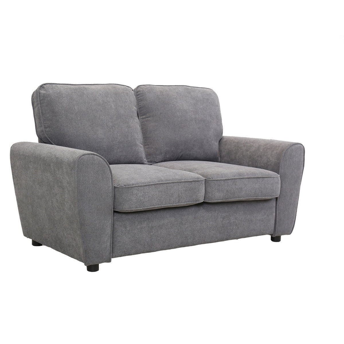 Bethany Collection Grey Fabric Loveseat - Perfect for Living Rooms, Apartments & Cozy Spaces