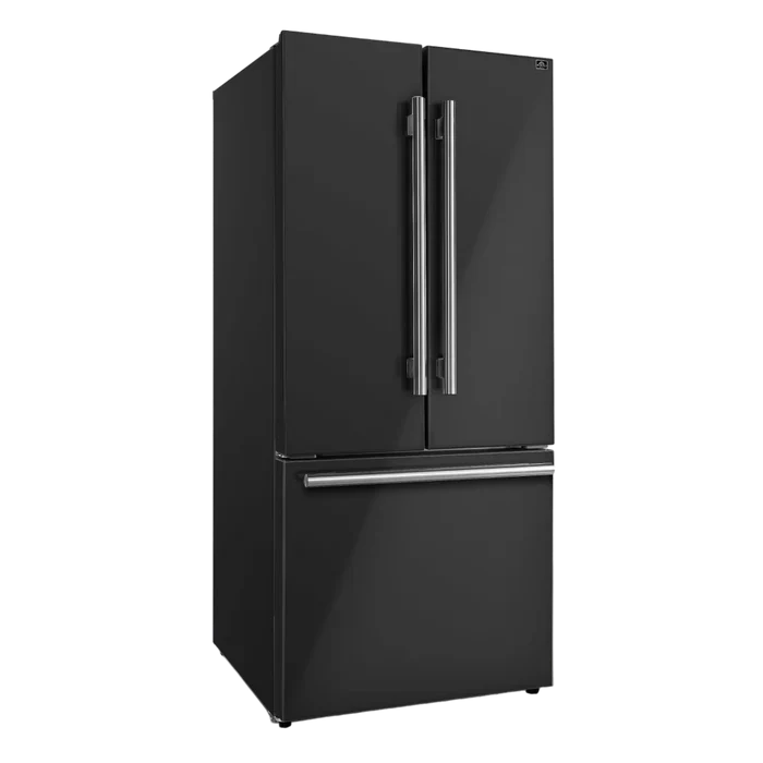 Forno Espresso Gallipoli 30 Inch 17.5 cu. ft. French Door Refrigerator with Ice Maker - Stainless Steel FFFFD1974 - Perfect for Modern Kitchens & Entertaining
