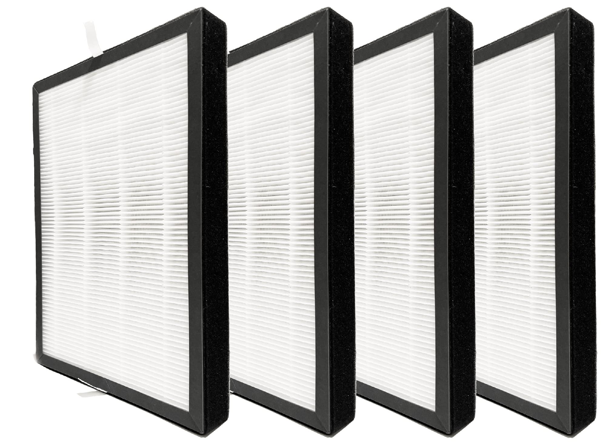 Nispira True HEPA Carbon Filter Replacement (4 Pack) - Compatible with Azeus GL-FS32, MOOKA GL-FS32 & KOIOS Air Purifiers - Improves Indoor Air Quality for Allergies & Pet Owners