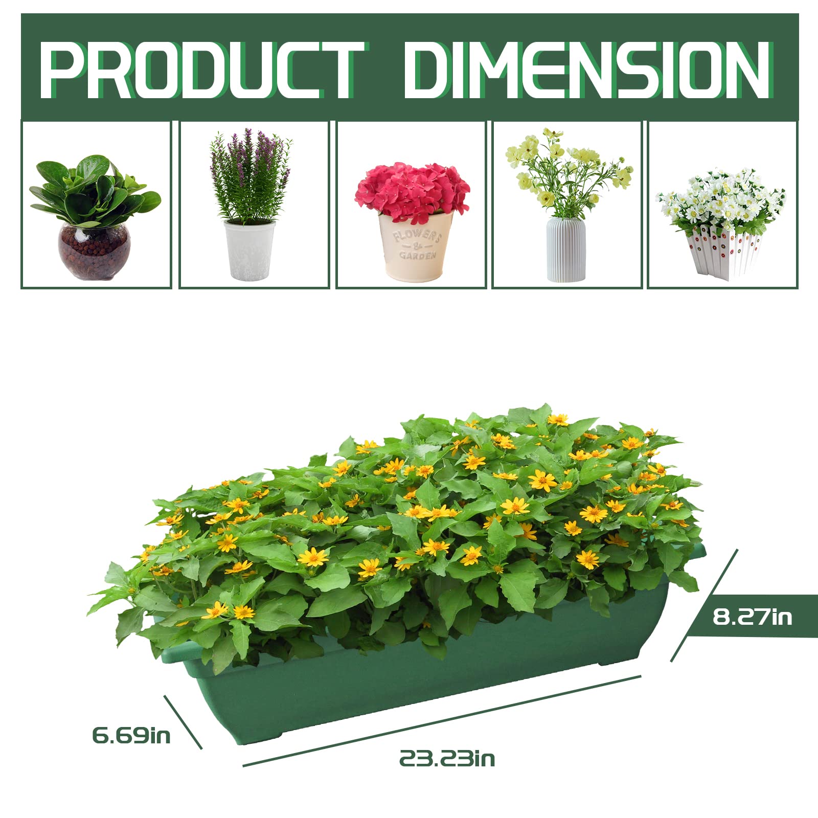 5-Tier Vertical Raised Garden Bed - Freestanding Elevated Planter Box with Drain Holes for Outdoor/Indoor Gardening - Grow Flowers, Vegetables, Herbs on Patio, Balcony or Greenhouse (Green) - Perfect for Small Space Gardening & Urban Farming